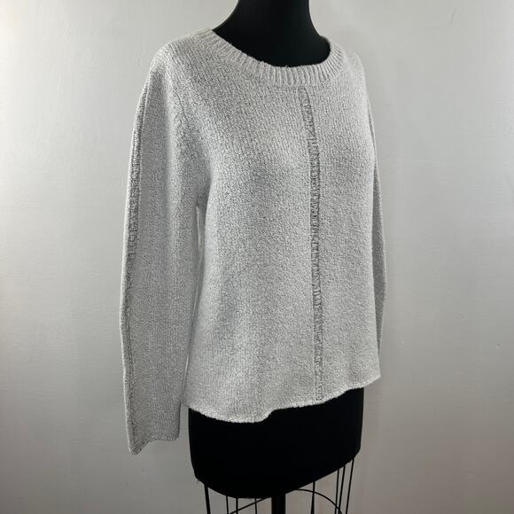 FEEL THE PIECE by Terre Jacobs Gray Crewneck Long Sleeve Pullover Sweater Sz M/L - Picture 3 of 7